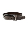 Sazzz Halsband Hond Boho Vintage Leer Bruin 32-39X3 CM