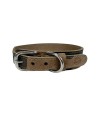 Sazzz Halsband Hond Boho Vintage Leer Camouflage 32-39X3 CM