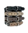 Sazzz Halsband Hond Boho Vintage Leer Camouflage 32-39X3 CM
