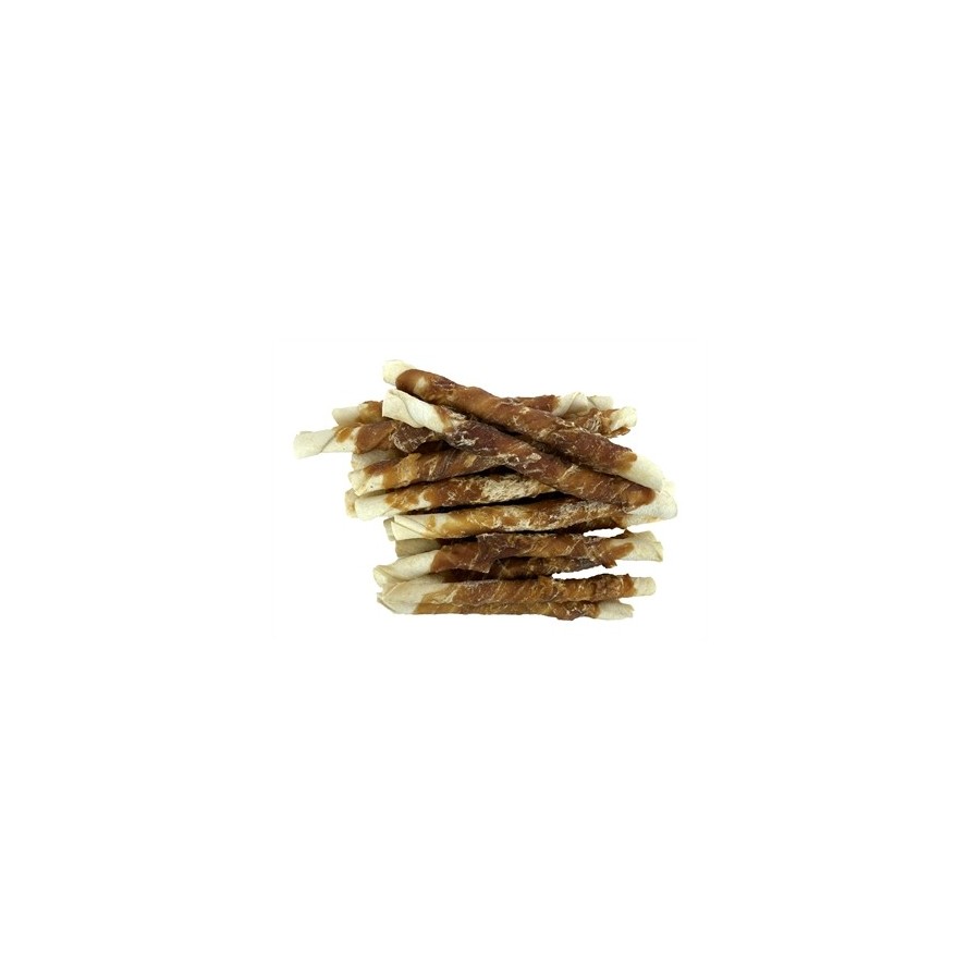 Petstyle Living - Gedraaide Stick met Eend. 12,5cm 7/8mm, 30 stuks