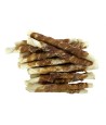 Petstyle Living - Gedraaide Stick met Eend. 12,5cm 7/8mm, 30 stuks
