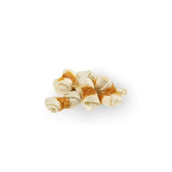 Petstyle Living Geknoopt Bot Wit Met Kip 6,5-7,5 CM 25 ST