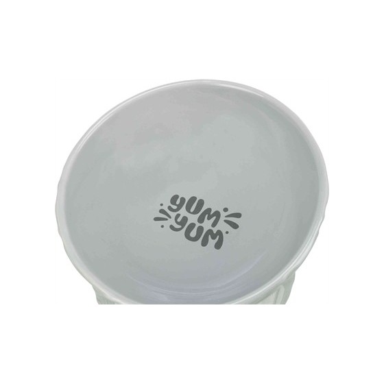 Trixie Verhoogde Voerbak / Waterbak Keramiek Grijs 350 ML 17 CM
