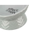 Trixie Verhoogde Voerbak / Waterbak Keramiek Grijs 350 ML 17 CM