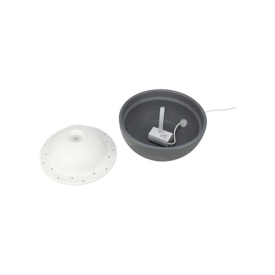 Trixie Vital Dome Drinkfontein Keramiek Grijs / Wit 1,5 LTR 20X10X20 CM