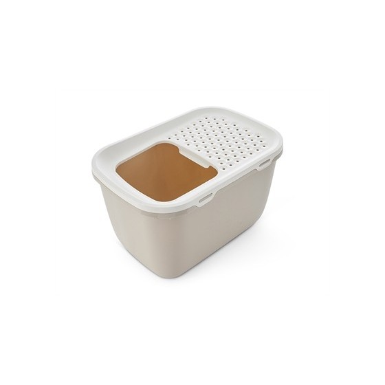 Savic Kattenbak Hop In Giant Wit / Mokka 74X50X43,5 CM