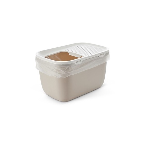 Savic Kattenbak Hop In Giant Wit / Mokka 74X50X43,5 CM