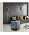 Savic Kattenbak Nestor Jumbo Marble Grijs / Zwart 66,5X48,5X46,5 CM