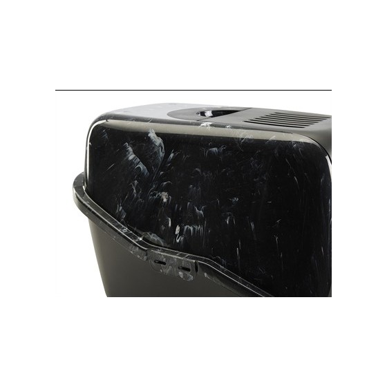 Savic Kattenbak Nestor Marble Zwart / Wit 56X39X38,5 CM