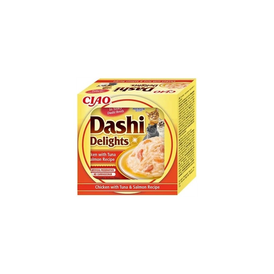 Inaba Dashi Delights Chicken With Tuna & Salmon Recipe 70 GR