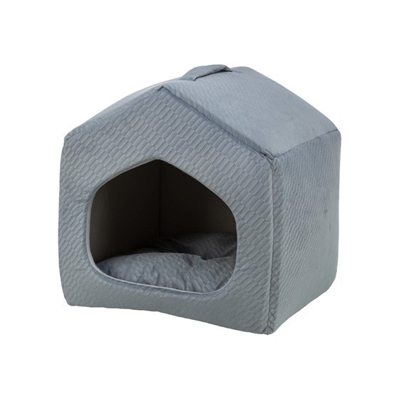 Trixie - Kattenmand Iglo Alena Blauw / Grijs, 40x45x40cm