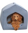 Trixie - Kattenmand Iglo Alena Blauw / Grijs, 40x45x40cm
