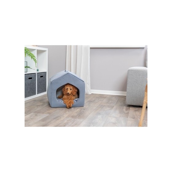 Trixie - Kattenmand Iglo Alena Blauw / Grijs, 40x45x40cm