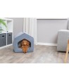 Trixie - Kattenmand Iglo Alena Blauw / Grijs, 40x45x40cm