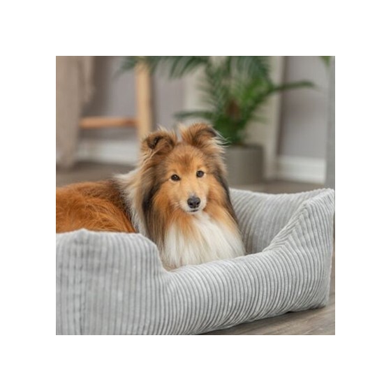 Trixie Hondenmand Vital Jonna Ribfluweel Grijs 100X70 CM