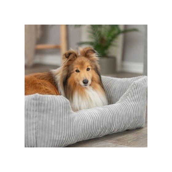 Trixie Hondenmand Vital Jonna Ribfluweel Grijs 60X50 CM