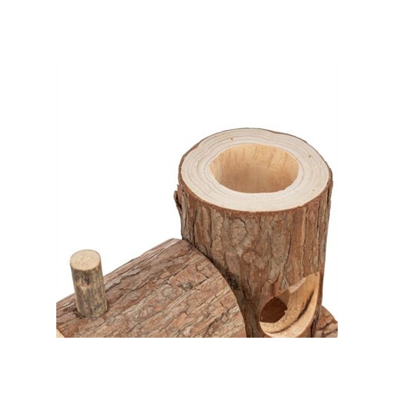 Trixie - Trein Levin Voor Muizen Schorshout. 17x12x14cm