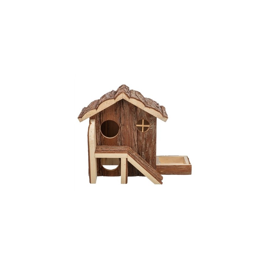 Trixie - Huis Henna Voor Hamsters Schorshout. 27x15x21cm