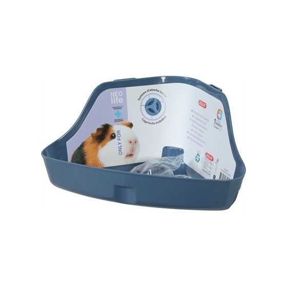 Zolux Neolife Hoektoilet Cavia Blauw 32X25X15 CM