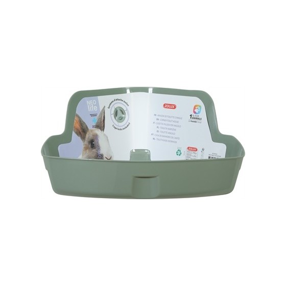 Zolux Neolife Hoektoilet Konijn Groen 42X31X21 CM