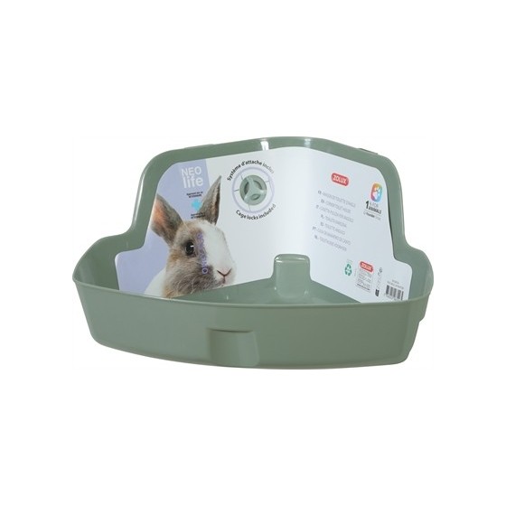 Zolux Neolife Hoektoilet Konijn Groen 42X31X21 CM