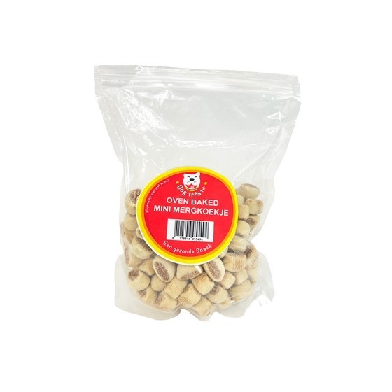 Dog Treatz - Oven Baked Mini Mergkoekje. 600gr