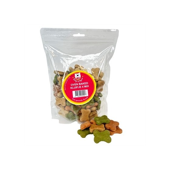 Dog Treatz - Oven Baked Kluifje 4 Mix. 600gr