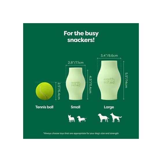 Earth Rated - Treat Toy Rubber. 11x7cm