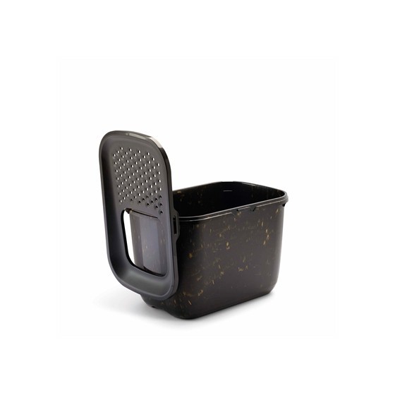 Savic Kattenbak Hop In Marble Zwart / Goud 58,8X39X39,5 CM