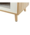 Trixie Kattenmand Huis Isa Houtlook Lichtbruin / Wit 40X40X50 CM