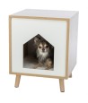 Trixie Kattenmand Huis Isa Houtlook Lichtbruin / Wit 40X40X50 CM