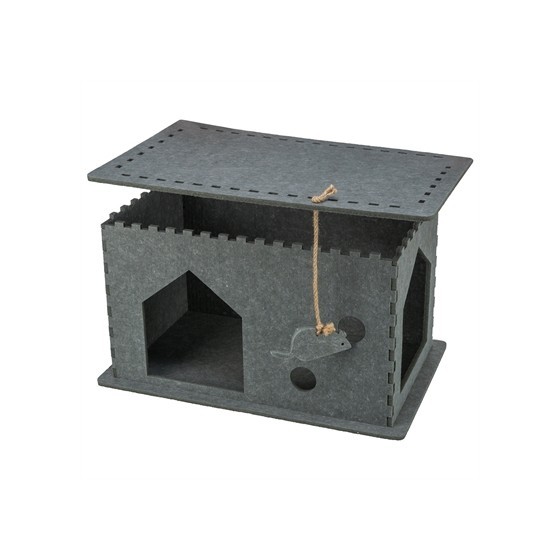 Trixie Kattenmand Huis Lene Vilt Grijs 54X30X35 CM