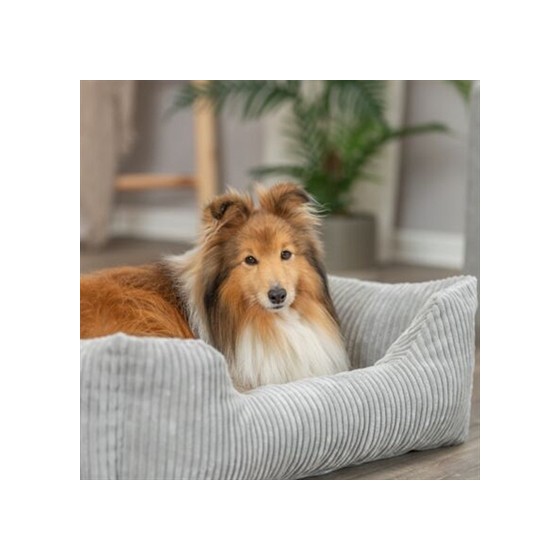 Trixie - Hondenmand Vital Jonna Ribfluwee,l Grijs 80x60cm