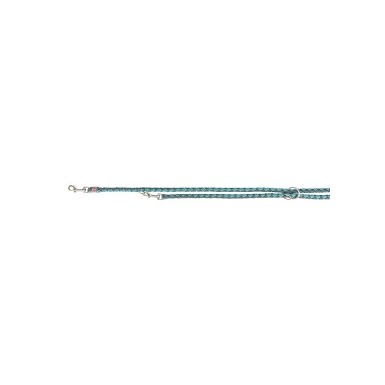 Trixie Hondenriem Cavo Verstelbaar Aqua / Grafiet Grijs 200X1,8 CM