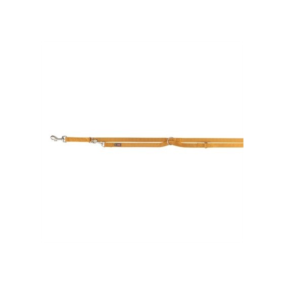Trixie Hondenriem Premium Verstelbaar Curry Geel 200X2,5 CM