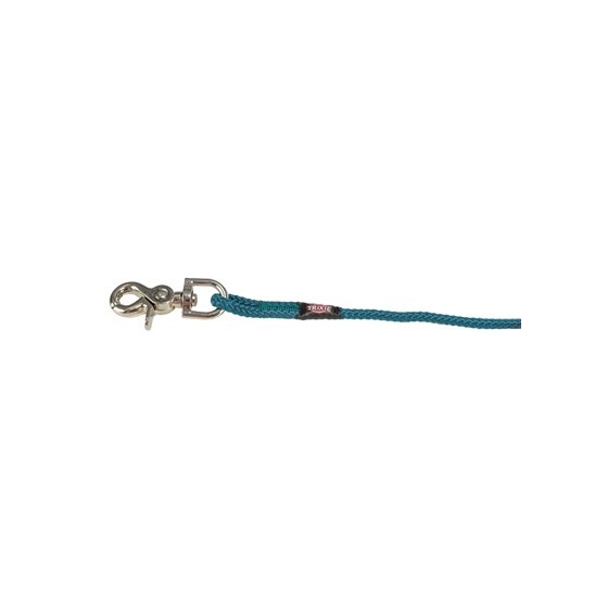 Trixie Hondenriem Sleeplijn Rond Zonder Handlus Petrol Blauw 20 MTR X 0,6 CM