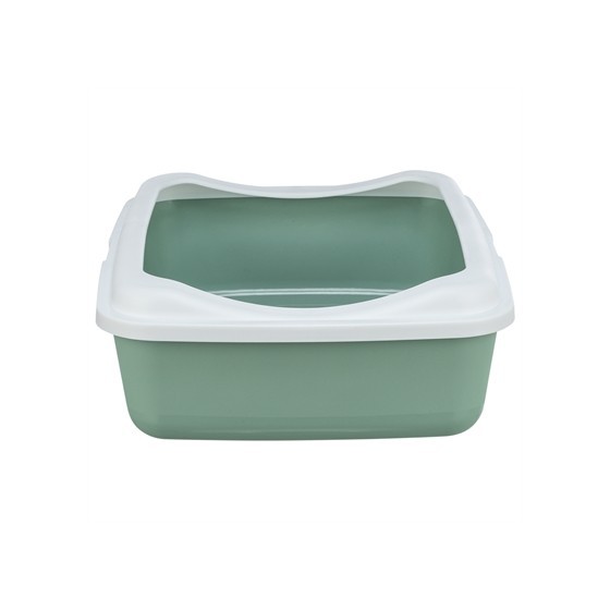 Trixie Kattenbak Classic Met Rand Salie / Wit 37X48X15 CM