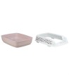 Trixie Kattenbak Delio Met Rand Bedrukt Lichtroze / Wit 50X38X20 CM
