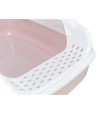 Trixie Kattenbak Delio Met Rand Bedrukt Lichtroze / Wit 50X38X20 CM