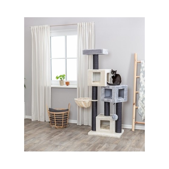 Trixie - Krabpaal Enzo Creme / Grijs / Zwart, 60x50x156cm