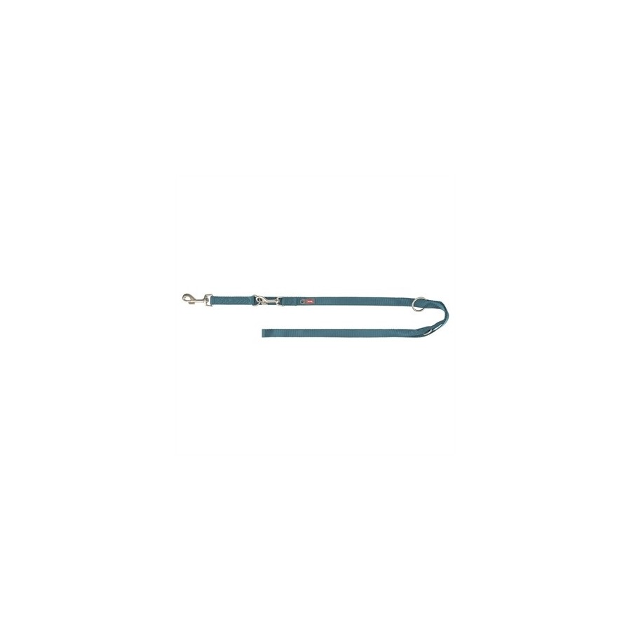 Trixie Hondenriem Premium Verstelbaar Petrol Blauw 200X1,5 CM