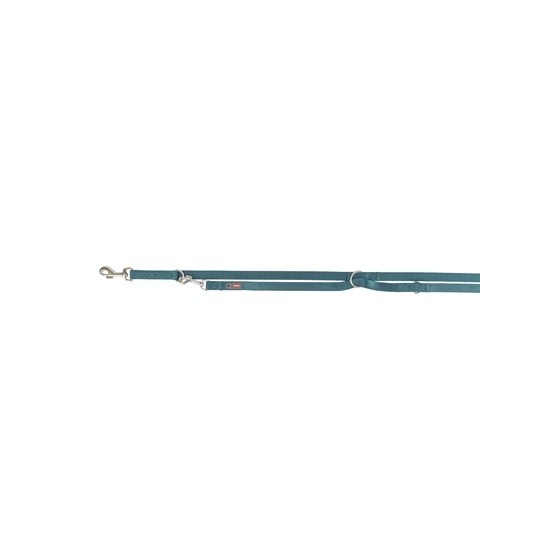 Trixie Hondenriem Premium Verstelbaar Petrol Blauw 200X2,5 CM