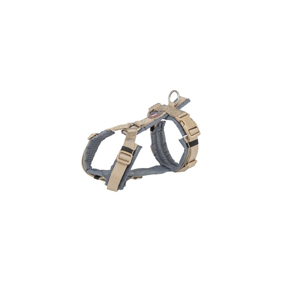 Trixie Hondentuig Premium Trekking Zand Taupe / Grafiet Grijs 62-74X2,5 CM