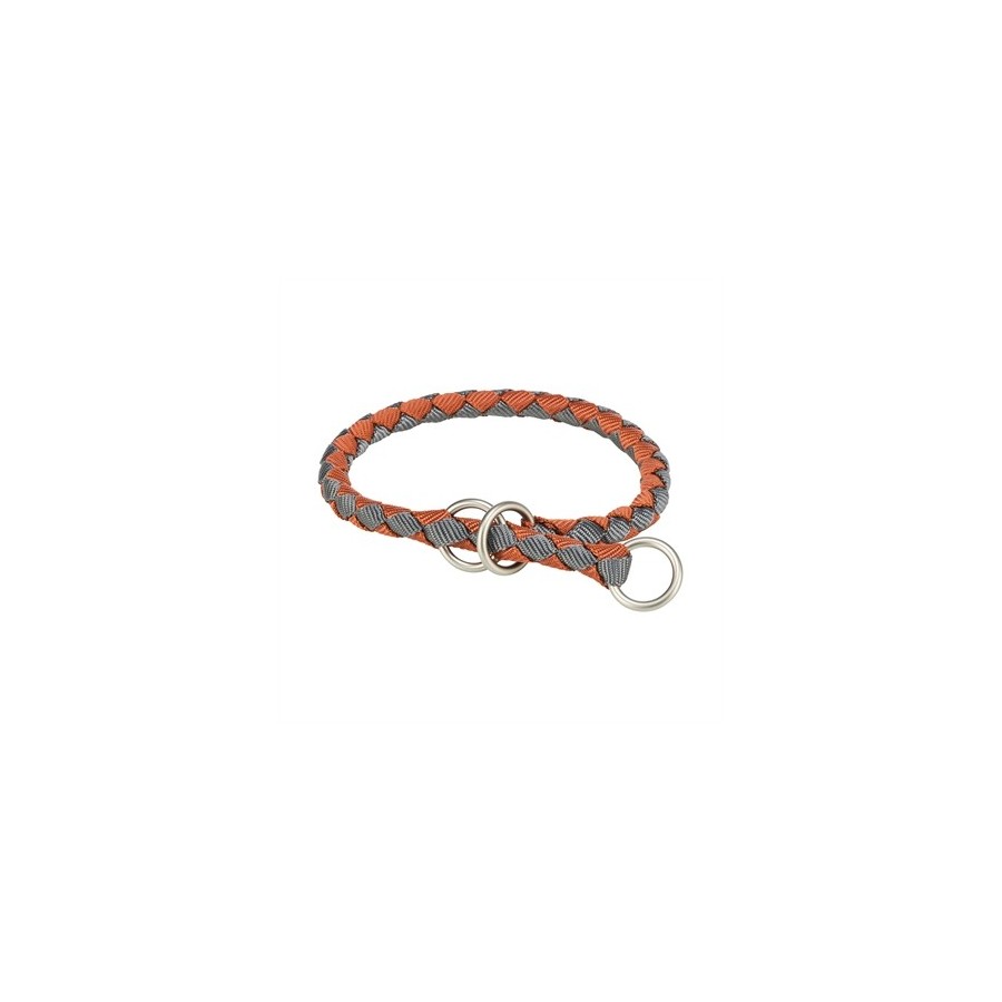 Trixie Halsband Hond Cavo Halfslip Roest / Grafiet Grijs 52-60X1,8 CM