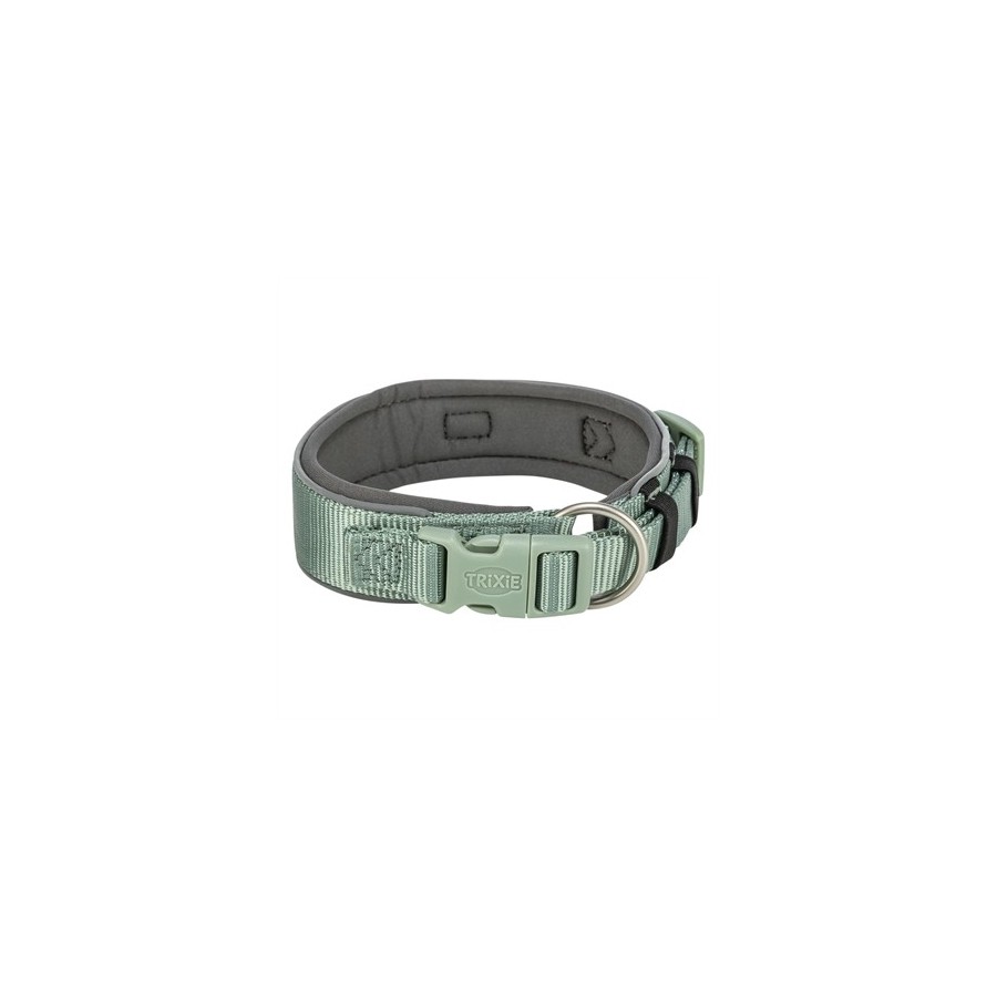 Trixie - Halsband Hond Premium Extra Breed Salie / Grafiet Grijs, 27-35x2,5cm