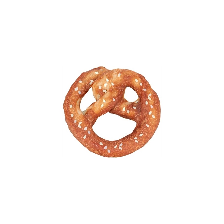 Trixie Denta Fun Pretzel Met Eendenborst 9 CM 40 GR 100 ST