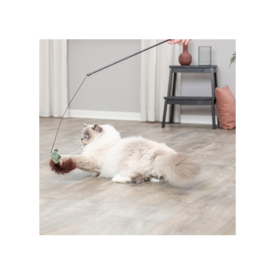Trixie - Kattenhengel Muis Kunststof / Pluche. 46cm