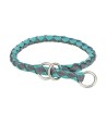 Trixie Halsband Hond Cavo Halfslip Aqua / Grafiet Grijs 35-41X1,2 CM
