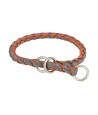Trixie Halsband Hond Cavo Halfslip Roest / Grafiet Grijs 47-55X1,8 CM