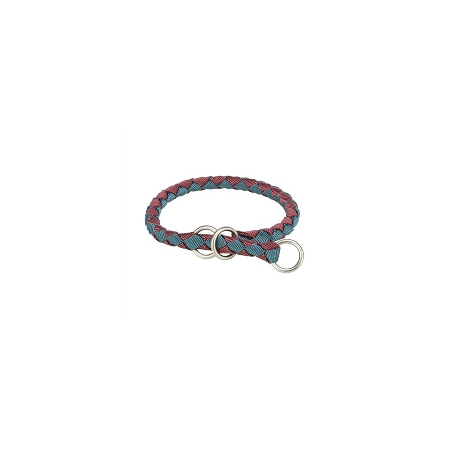 Trixie Halsband Hond Cavo Halfslip Sangria / Petrol 35-41X1,2 CM